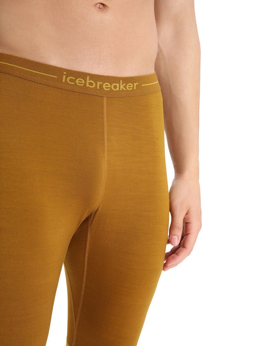 Clove / Silent Gold Icebreaker 200 ZoneKnit™ Merino Men's Leggings | AU 1120FDNM